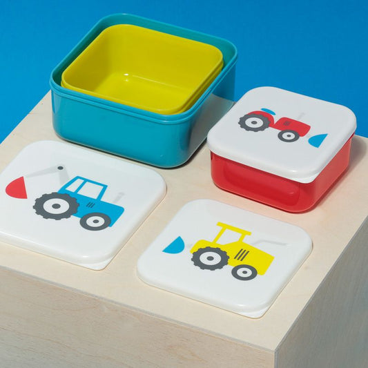 Tractor Set of 3 Lunch Box