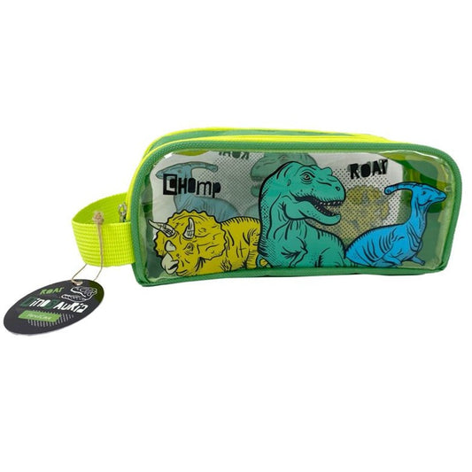 Dinosaur Transparent Game Over Pouch or Pencil Case