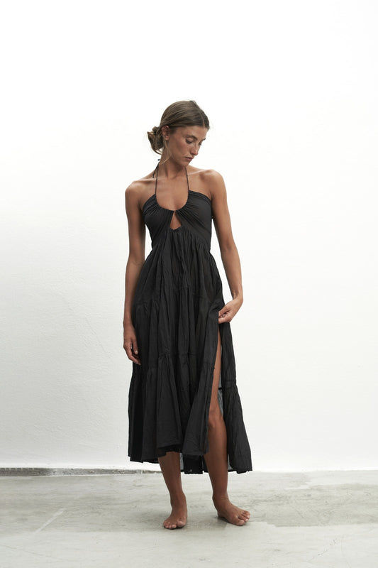 Valentina Black Strap Dress