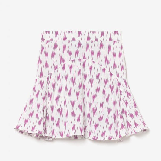 Purple floral Short skirt
