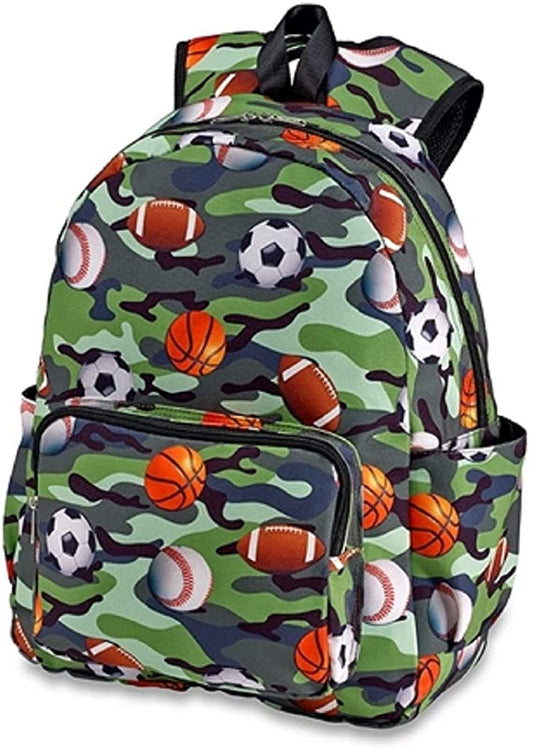 Camo Sports Canvas Backpack KIDDING Kids and Tweens