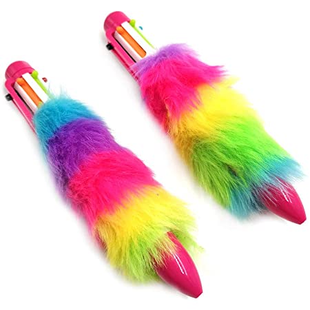 Rainbow Furry 4 color Pen KIDDING Kids and Tweens