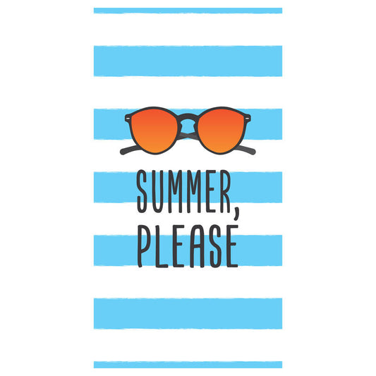 Summer Please Microfiber Beach Towel KIDDING Kids and Tweens